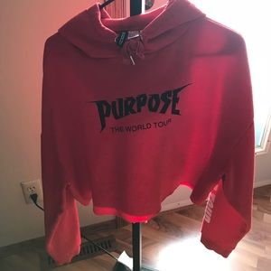 h&m purpose tour cropped Sweatshirt